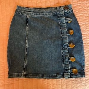 Free People denim skirt, size 2